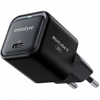 INNOSTYLE GREITASIS ĮKROVIKLIS CUBE USB-C 20W USB TYPE C GAN II FOR IPHONE LED