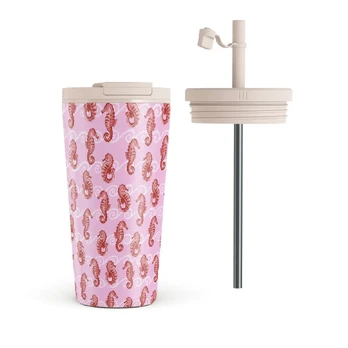 Coral Reef - Travel Mug, 500 ml / Flap & Straw Set