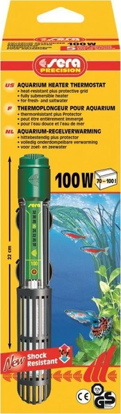 Sera Heater su termostatu 100 W, 22 cm