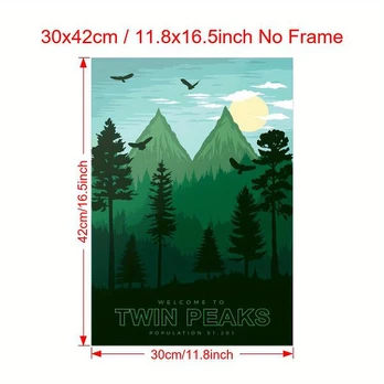 Drobės plakatas, 29,97*41,91cm be rėmelių