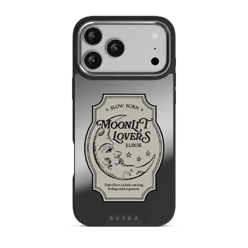 Moonlit Lovers - iPhone 17 Pro Max Case, Elite Mirror Dark (MagSafe) / Silver