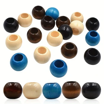 Mediniai karoliukai, 10 Dark Brown Colors
