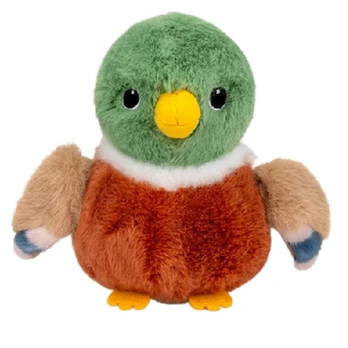 Pliušinis žaislas antis 22427, rudas/žalias, 12 cm