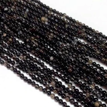 Agato karoliukų gija 10 mm