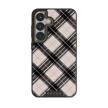 Plaid Please - Samsung Galaxy S25 Plus Case, Elite Dark (Magnetic) / Gold