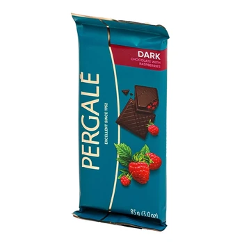 Juodasis šokoladas su avietėmis PERGALĖ, 85 g
