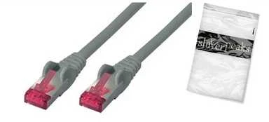 S-Conn shiverpeaks Patchkabel S/FTP Cat.6a PIMF grau 1,0 m