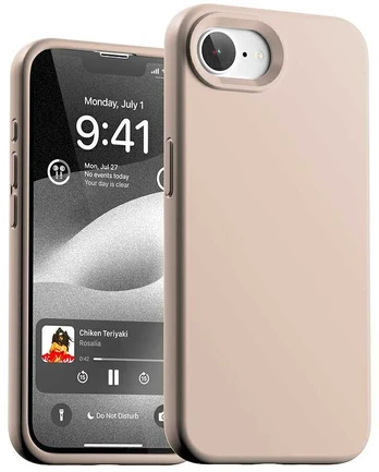 Dėklas Mercury Silicone do iPhone 16e rožinė-smėlio