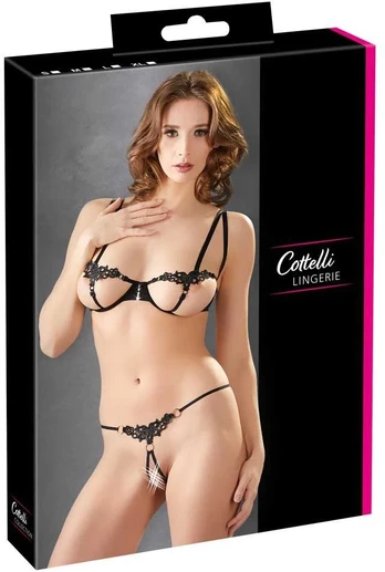 Cottelli lingerie Bra Set Minimalistic L Seksuali liemenėlė