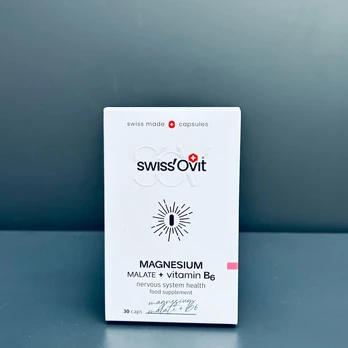 Swiss´Ovit Magnesium Malate + Vitamin B6 - 30 kaps.