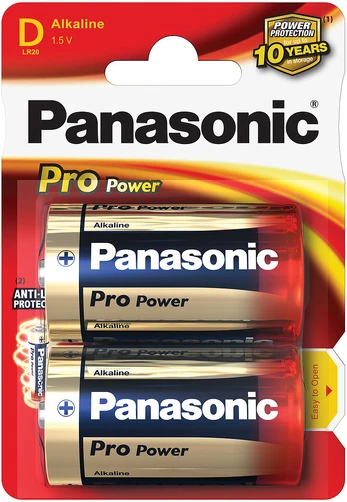Baterijos Panasonic PRO Power LR20 - 2BP 1,5V LR20PPG/2BP