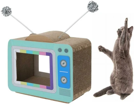 Cats Collection Katės draskyklė televizoriaus forma