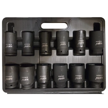Smūginių galvučių rinkinys 3/4" 24-41 mm 12 vnt.