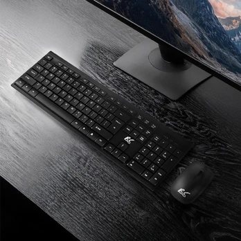 NanoRS Wireless Keyboard and Mouse Combo with Ergonomic Design RS580 for Smooth and Efficient Use