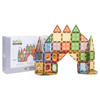3D magnetinių blokelių rinkinys 85 vnt