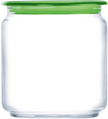 Słoik su dangteliu Plano 750 ml žalia LUMINARC