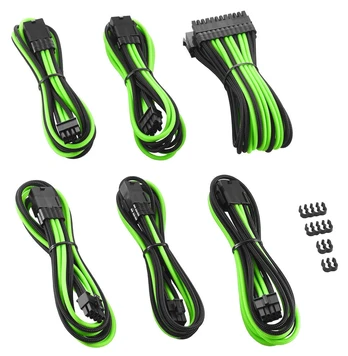 Laidas Cablemod Cable Extension Kit, juoda/žalia