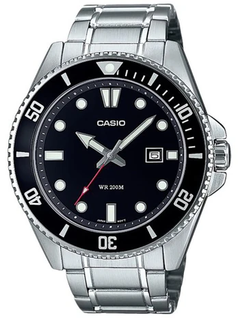 Laikrodis vyrams Casio MDV-107D-1A1VEF Juoda Sidabras