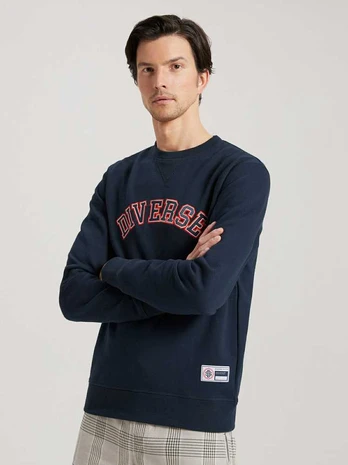 men's sweatshirt chestcrew b1576 - navy