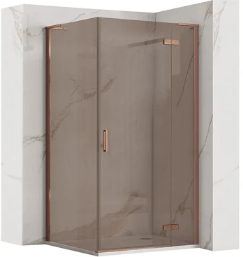 Dušo kabina REA Hugo, Brushed Copper, 90x90 cm