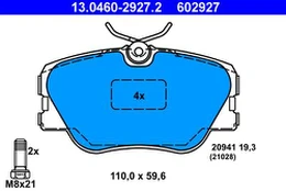 ATE 13.0460-2927.2 Brake pad set