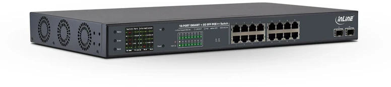 Šakotuvas Switch InLine PoE++ Gigabit 16 Port (32316P)
