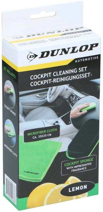 Rinkinys DO CZYSZCZENIA KOKPITU 2 ELEMENTY DUNLOP LEMON