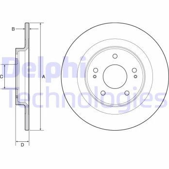 DELPHI BG4924C Brake Disc