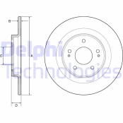 DELPHI BG4924C Brake Disc kaina
