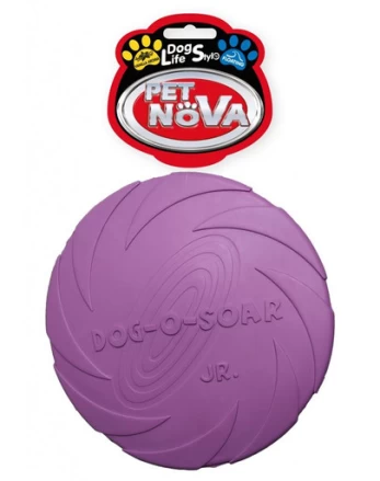 PET NOVA DOG LIFE STYLE Frisbee guminis diskas 15 cm violetinė