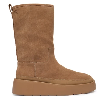 Calvin Klein Sniego batai Flatform Mid Boot Suede Wl HW0HW03181 Smėlio