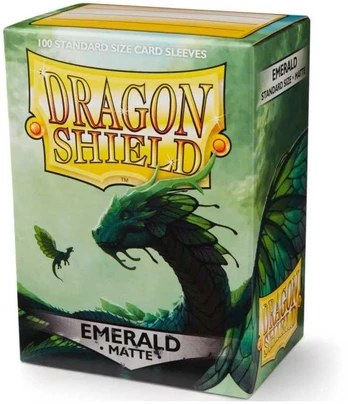 Dragon Shield: Standard Sleeves: Emerald [Matte] (100 Sleeves)