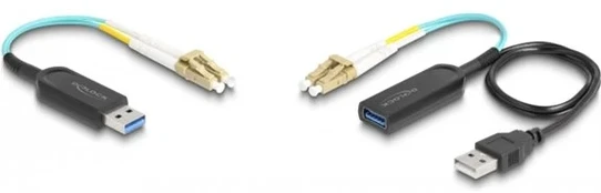 DELOCK USB 10 Gbps Typ-A Extender Set uber LC Duplex Kabelis