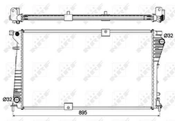 Variklio radiatorius NRF NRF 53123