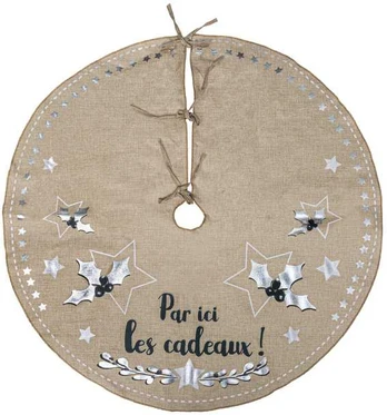 Jute Christmas medžio rug