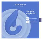 Womanizer Wom. Blend Vibrant Blue G taško vibratorius kaina