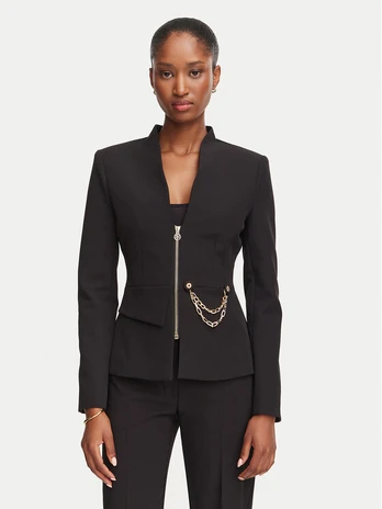 Rinascimento Švarkas CFC0130160003 Juoda Slim Fit