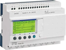 Schneider Electric Zelio Logic SR2 Kompakt smart relæ / programmerbar controller 20 I/Os, 24 V DC, med LCD, SR2A201BD