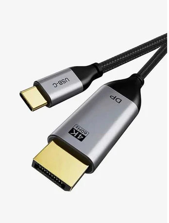 Cabletime USB-C kabelis, 1,8m, USB-C: Han - Displayport: Han, 4K60Hz,