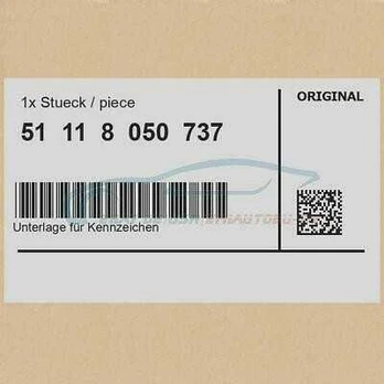 BMW F20 F21 Numerio Ženklo Pagrindas Originalus 51118050737