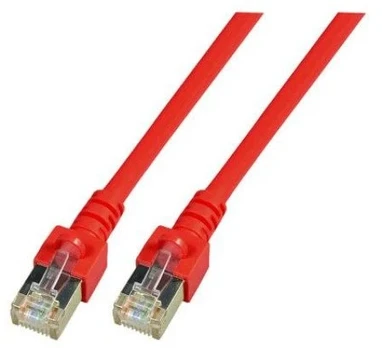 EFB RJ45 Patchkabel SF/UTP, Cat.5e, PVC, CCA, 15m, raudona