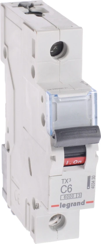 Legrand grandinės pertraukiklis S 301 1P C 6A 6000A - 403430