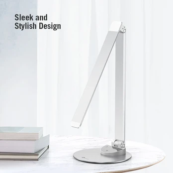 Stalinė LED lempa TaoTronics TT-DL19 su USB jungtimi, sidabrinė