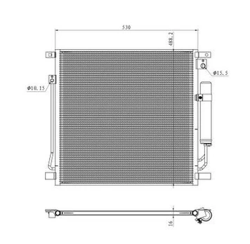 NRF NRF 350502 Air conditioning condenser