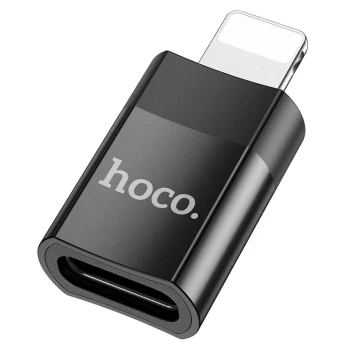 [Užsakomoji prekė] Adapteris OTG Lightning į Type-C 2A - Hoco (UA17) - Juodas