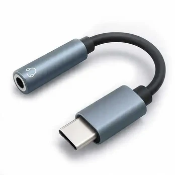 Qoltec Adapteris przejściówka USB-C | Jack 3.5mm | 10cm | Aliuminio
