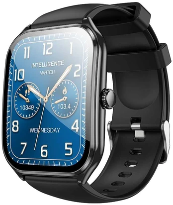 HOCO smartwatch with call function AMOLED Y28 juodas