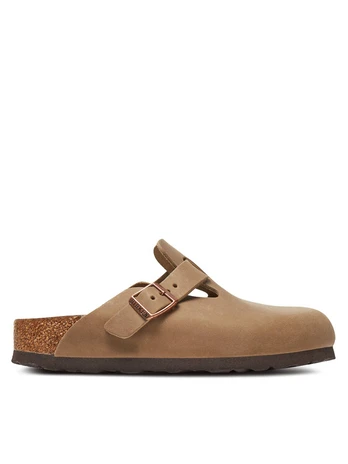 Birkenstock Šlepetės Boston zamsz 1019484 Ruda