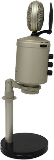 Icon U24 Usb mikrofonas, sidabrinis