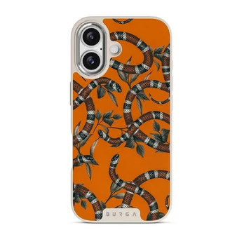 Bitter Apricot - Snake iPhone 17 Case, Elite Light (MagSafe) / Silver